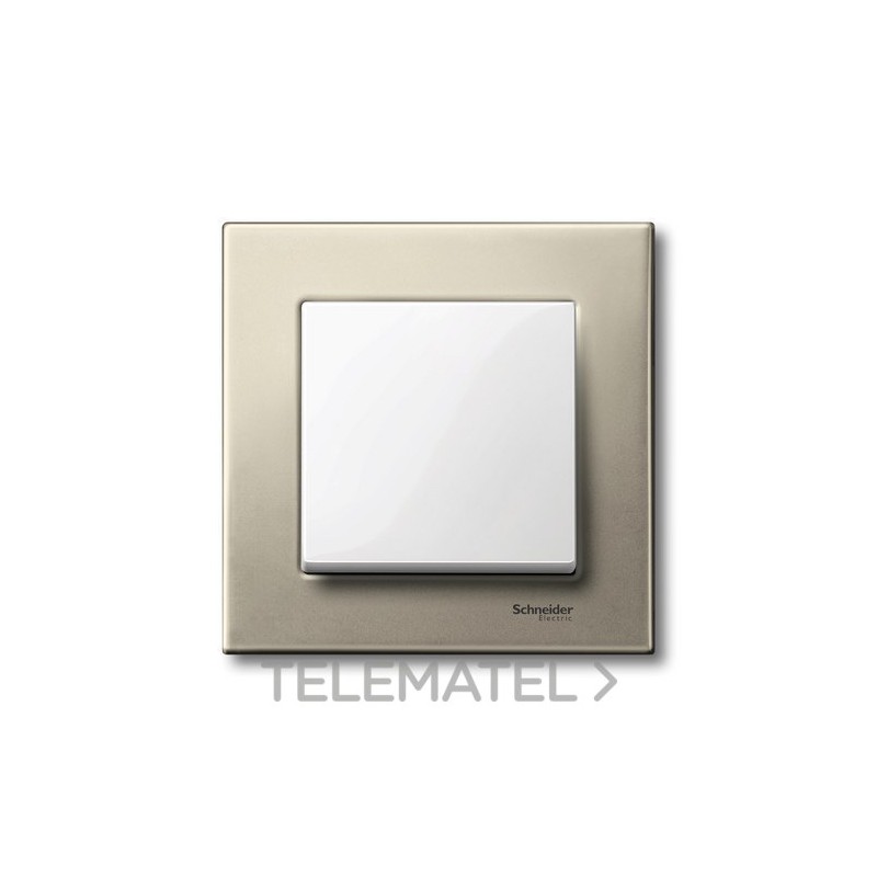 Marco Metal M-ELEGANCE con 1 elemento titanio con referencia MTN403105 de la marca SCHNEIDER ELECTRIC.