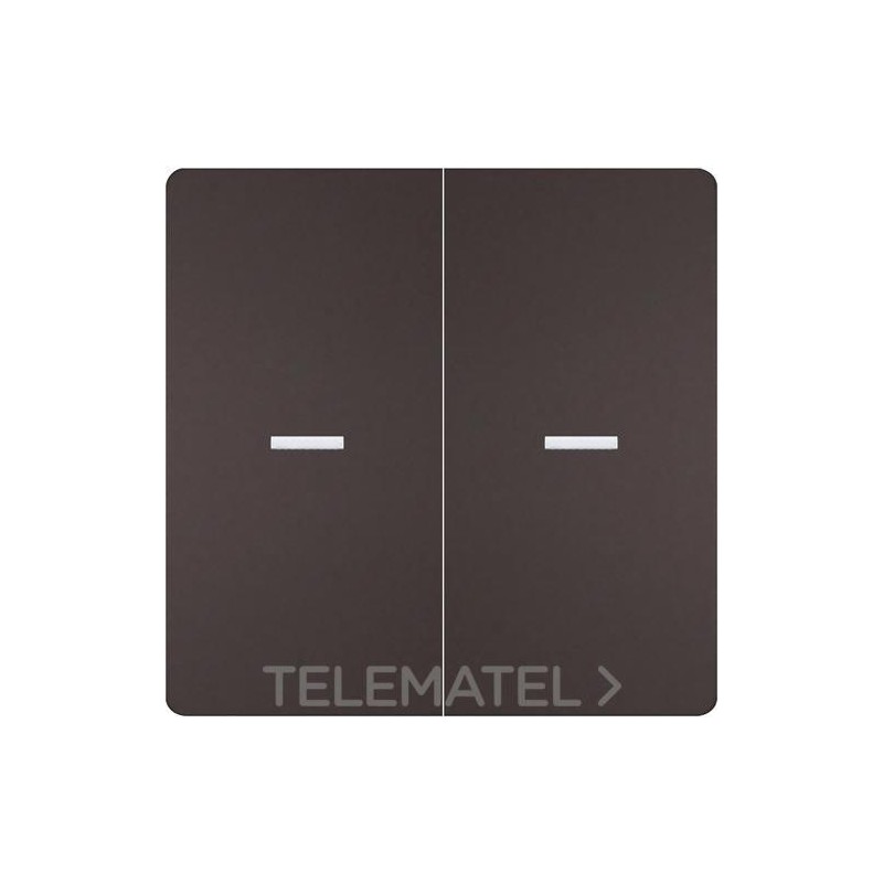 Tecla doble style difusor en chocolate con referencia 5TG72701CH01 de la marca BJC.