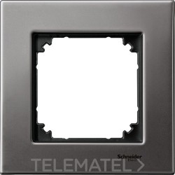 Marco Metal M-ELEGANCE con 1 elemento gris rodio con referencia MTN403114 de la marca SCHNEIDER ELECTRIC.
