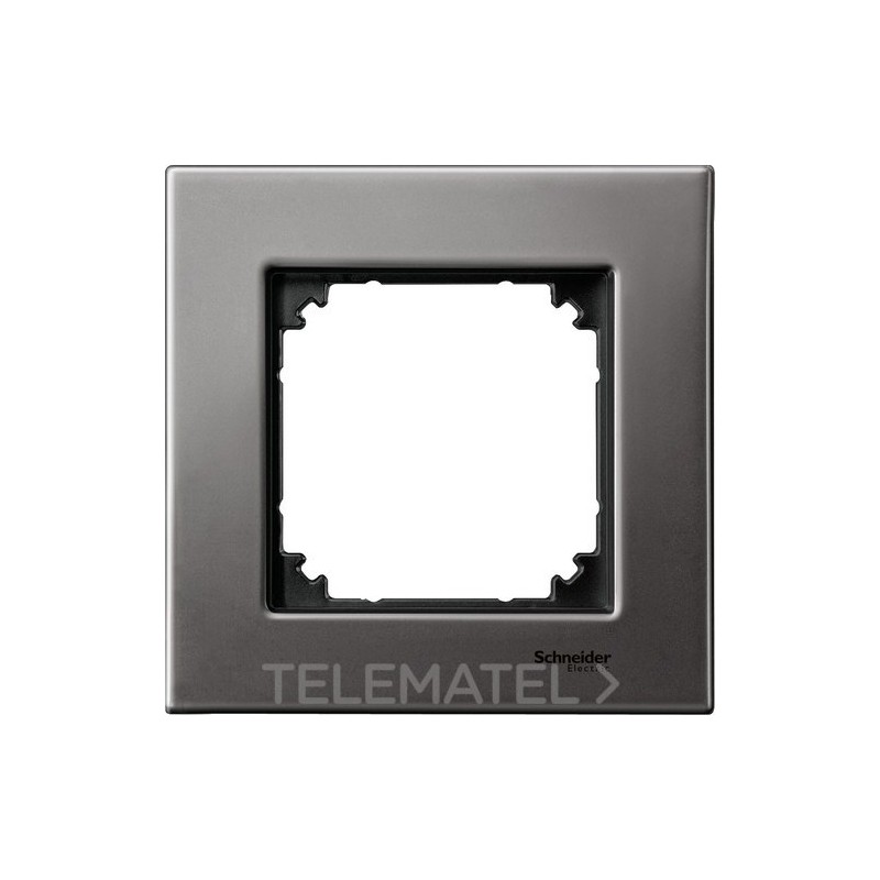 Marco Metal M-ELEGANCE con 1 elemento gris rodio con referencia MTN403114 de la marca SCHNEIDER ELECTRIC.