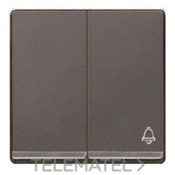 Tecla doble símbolo campana Miro cromo en carbono con referencia 5TG62701CC10 de la marca BJC.