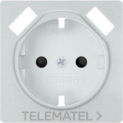 Tapa base enchufe seguridad 2 USB serie Miro-line blanco polar con referencia 5UH10724WH30 de la marca BJC.