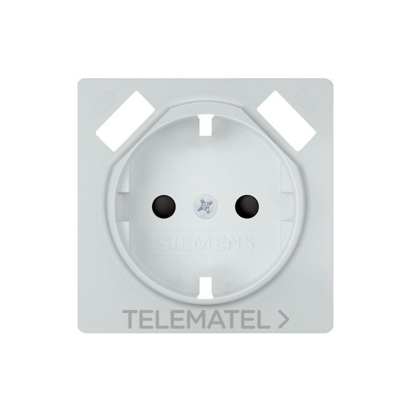 Tapa base enchufe seguridad 2 USB serie Miro-line blanco polar con referencia 5UH10724WH30 de la marca BJC.