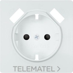 Tapa base enchufe seguridad 2 USB serie Style blanco polar con referencia 5UH12724WH30 de la marca BJC.