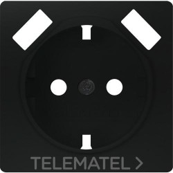 Tapa Schuko + USB MIRO negro mate con referencia 5UH10724SB30 de la marca BJC.