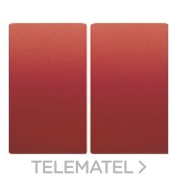 Tecla doble interruptor + conmutador serie Iris en cobre jaipur con referencia 18709-CJ de la marca BJC.