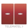 Tecla doble interruptor + conmutador señal Iris en cobre jaipur con referencia 18709-CJL de la marca BJC.