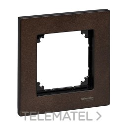 Marco Metal M-ELEGANCE con 1 elemento wengue con referencia MTN4051-3471 de la marca SCHNEIDER ELECTRIC.