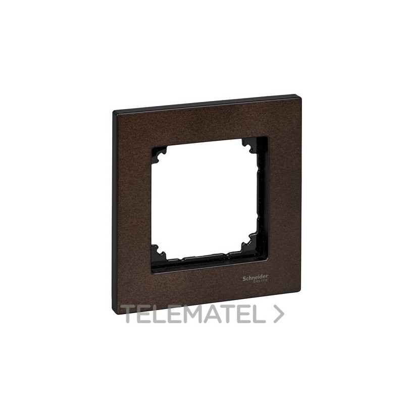 Marco Metal M-ELEGANCE con 1 elemento wengue con referencia MTN4051-3471 de la marca SCHNEIDER ELECTRIC.