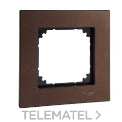 Marco Metal M-ELEGANCE con 1 elemento nogal con referencia MTN4051-3473 de la marca SCHNEIDER ELECTRIC.