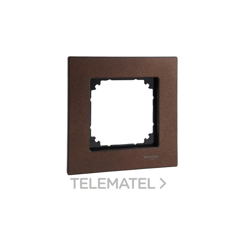 Marco Metal M-ELEGANCE con 1 elemento nogal con referencia MTN4051-3473 de la marca SCHNEIDER ELECTRIC.