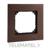Marco Metal M-ELEGANCE con 1 elemento nogal con referencia MTN4051-3473 de la marca SCHNEIDER ELECTRIC.