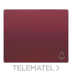 Tecla pulsador timbre serie Iris en rojo rubí con referencia 18716-RR de la marca BJC.