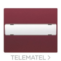 Tecla con difusor portaetiquetas para señalización luminosa Iris en rojo rubí con referencia 18714-RR de la marca BJC.