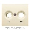 Tapa para tomas TV-FM serie Iris en beige con referencia 18330-A de la marca BJC.