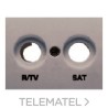 Tapa R/TV-SAT serie Coral en gris sombra con referencia 21320-GS de la marca BJC.