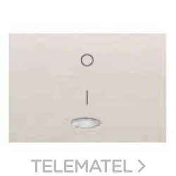 Tecla interruptor bipolar con difusor serie Coral en blanco con referencia 21708-L de la marca BJC.