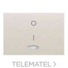 Tecla interruptor bipolar con difusor serie Coral en blanco con referencia 21708-L de la marca BJC.