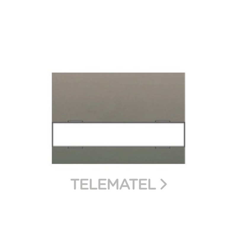 Tecla con difusor portaetiquetas para pulsador serie Coral en gris con referencia 21714-GS de la marca BJC.