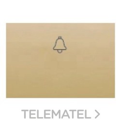 Tecla pulsador luz serie Coral en dorado perla con referencia 21717-DP de la marca BJC.