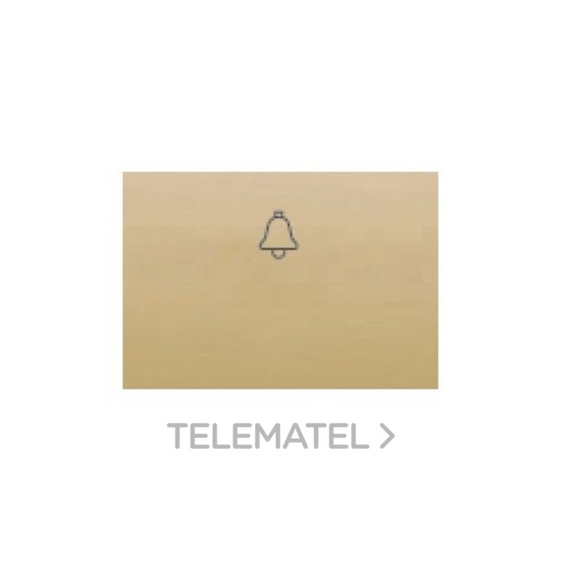 Tecla pulsador luz serie Coral en dorado perla con referencia 21717-DP de la marca BJC.