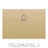 Tecla pulsador luz serie Coral en dorado perla con referencia 21717-DP de la marca BJC.