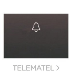 Tecla pulsador luz serie Coral en gris lava con referencia 21717-GL de la marca BJC.