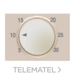Tapa termostato electrónico serie Coral en plata luna con referencia 21744-PL de la marca BJC.
