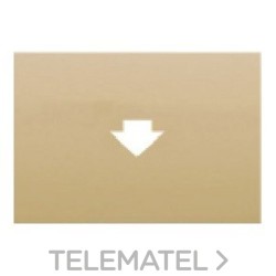 Tapa tarjeta temporizador serie Coral en dorado perla con referencia 21868-DP de la marca BJC.