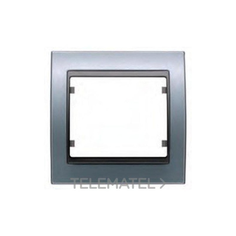 Marco 2 elementos horizontal en zamak serie Mega en aluminio prusia con referencia 22002-AP de la marca BJC.