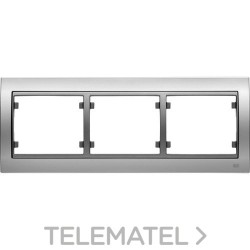 Marco 3 elementos horizontal en zamak serie Mega en aluminio fusión con referencia 22003-AF de la marca BJC.