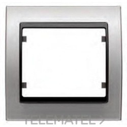Marco 4 elementos horizontal en zamak serie Mega en aluminio con referencia 22004-AG de la marca BJC.