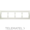 Marco 4 elementos horizontal en zamak serie Mega en blanco satín con referencia 22004-BS de la marca BJC.