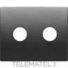 Tapa toma R/TV-SAT serie Mega en antracita cosso con referencia 22320-AC de la marca BJC.