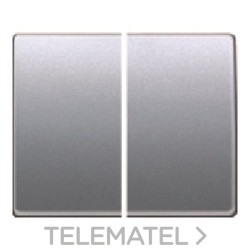 Juego de teclas 22709-AP con doble interruptor conmutador serie Mega en aluminio prusia con referencia 22709-AP de la marca BJC.