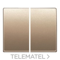 Juego de teclas 22709-BN con doble interruptor conmutador serie Mega en bronce niebla con referencia 22709-BN de la marca BJC.