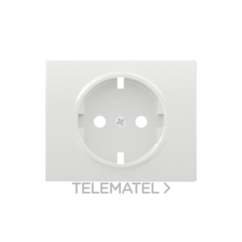 Tapa base seguridad enchufe serie Iris en blanco con referencia 18724 de la marca BJC.