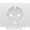 Tapa base seguridad enchufe serie Iris en blanco con referencia 18724 de la marca BJC.