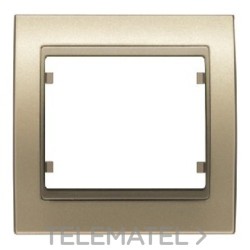 Marco luminoso 1 elemento señalización en zamak serie Mega en dorado malta con referencia 22001-DML de la marca BJC.