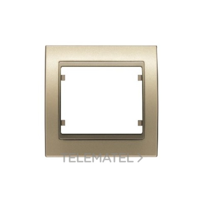 Marco luminoso 1 elemento señalización en zamak serie Mega en dorado malta con referencia 22001-DML de la marca BJC.
