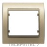 Marco luminoso 1 elemento señalización en zamak serie Mega en dorado malta con referencia 22001-DML de la marca BJC.