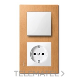Tecla simple ELEGANCE blanco con referencia MTN432119 de la marca SCHNEIDER ELECTRIC.