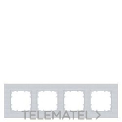 Marco cuádruple Delta miro en aluminio metalizado con referencia 5TG11141 de la marca BJC.
