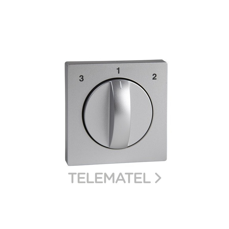 Tapa interruptor ventilador ELEGANCE aluminio con referencia MTN437160 de la marca SCHNEIDER ELECTRIC.