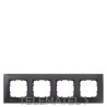 Marco cuádruple Delta miro 303x90mm en negro con referencia 5TG12042 de la marca BJC.
