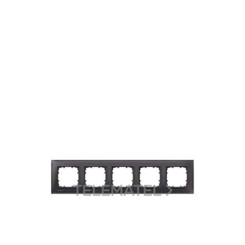 Marco quíntuple Delta miro 374x90mm en negro con referencia 5TG12052 de la marca BJC.