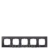 Marco quíntuple Delta miro 374x90mm en negro con referencia 5TG12052 de la marca BJC.