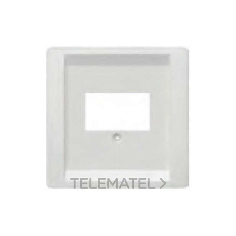 Placa para toma teléfono frontal Delta style en blanco toma tierra con referencia 5TG1342 de la marca BJC.