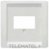 Placa para toma teléfono frontal Delta style en blanco toma tierra con referencia 5TG1342 de la marca BJC.