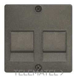 Placa para adaptadora conexión informática en carbono metalizado con referencia 5TG2125 de la marca BJC.